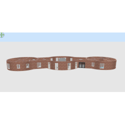 Raw earth bricks circular construction (BTC) in Mozambique (Inhassoro)