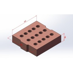 Compressed and stabilized earth bricks 400*400 sold in Mozambique