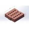 Compressed and stabilized earth bricks 400*400 sold in Mozambique